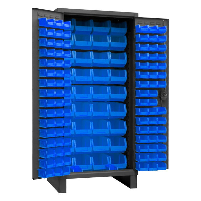 3702-132-5295 Cabinet, 132 Blue Bins