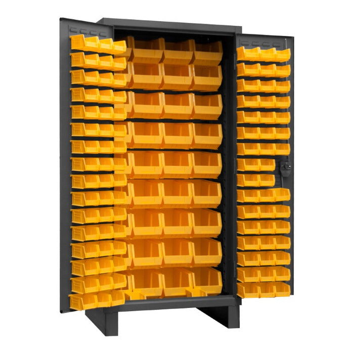 3702-132-95 Cabinet, 132 Yellow Bins