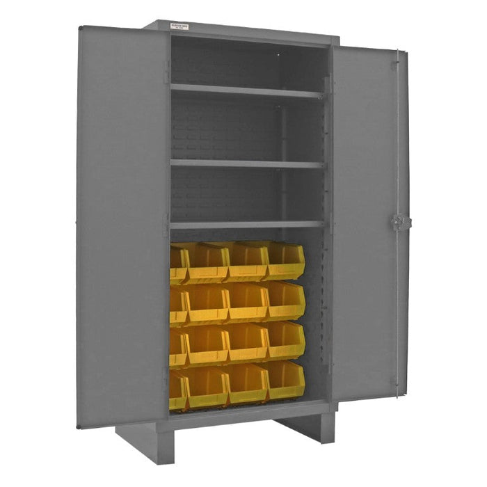 3702-16-3S-95 Cabinet, 3 Shelves, 16 Yellow Bins