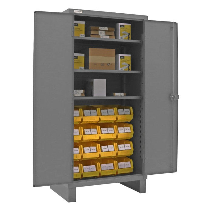 3702-16-3S-95 Cabinet, 3 Shelves, 16 Yellow Bins