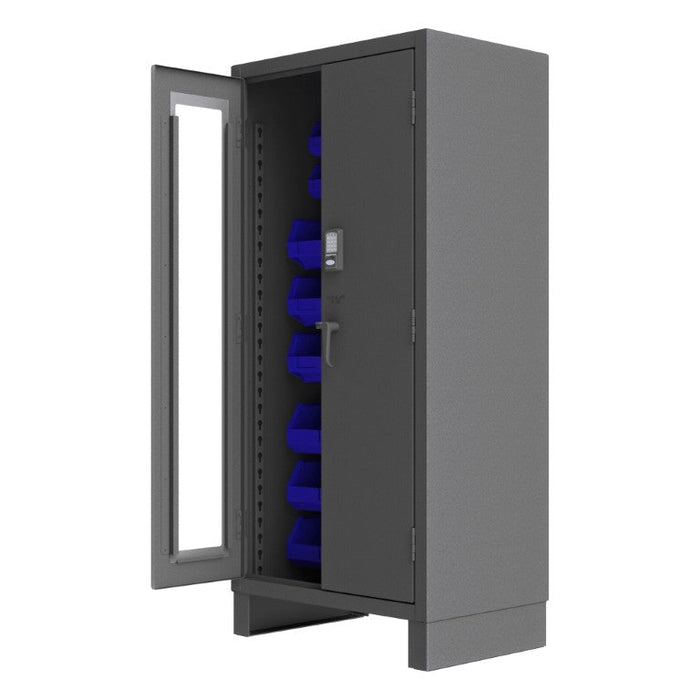 3702CXC-30B-5295 Access Control Cabinet, 30 Blue Bins
