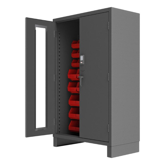 3703CXC-42B-1795  Access Control Cabinet, 42 Red Bins