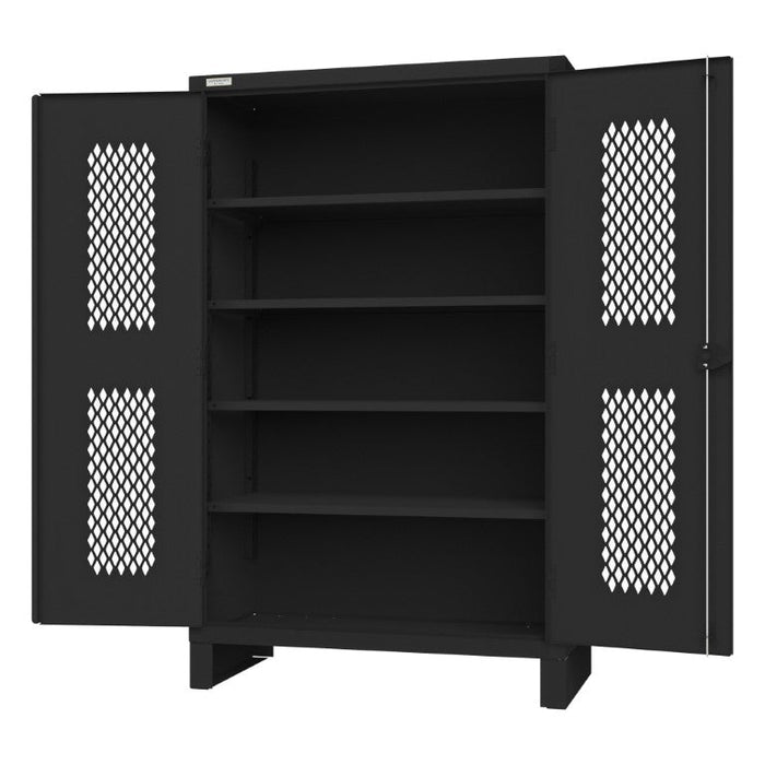 3703V-4S-08T Cabinet, 4 Shelves, Black