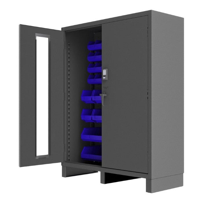 3704CXC-54B-5295 Access Control Cabinet, 54 Blue Bins