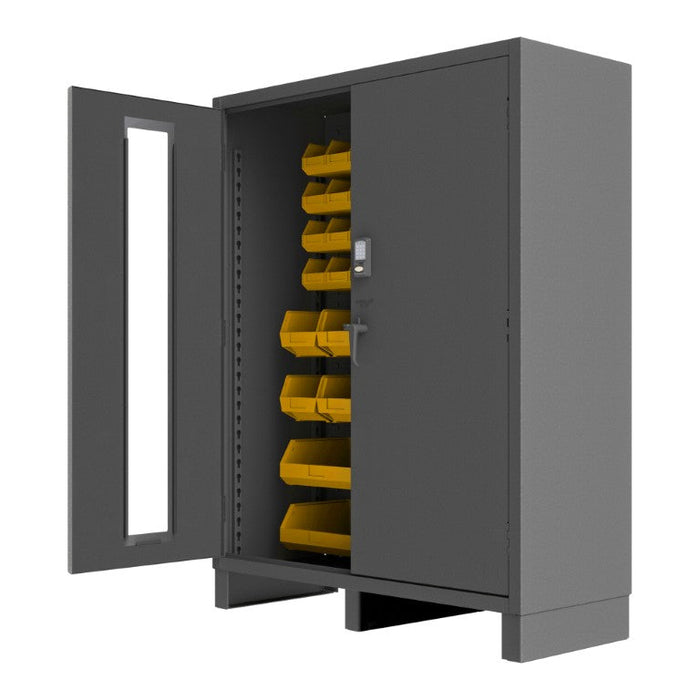 3704CXC-54B-95 Access Control Cabinet, 54 Yellow Bins