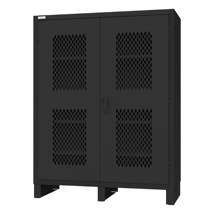 3704V-4S-08T Ventilated Cabinet, 4 Shelves, Black