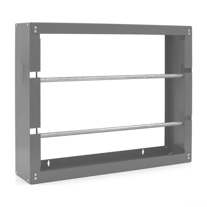 384-95 Wire Spool Rack, 2 Rods, Gray