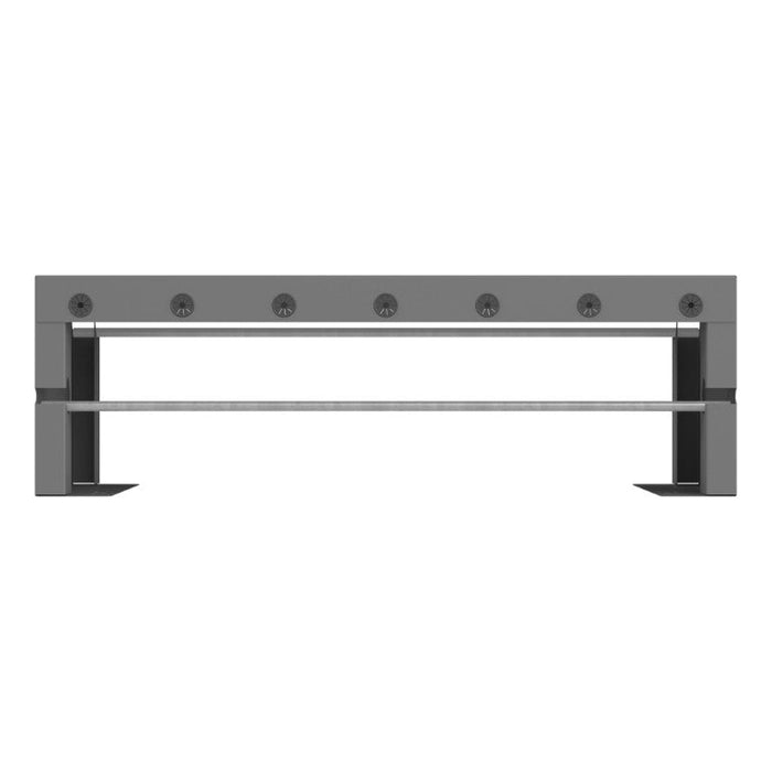 387-95 Wire Spool Rack Attachment, 2 Rod, Gray