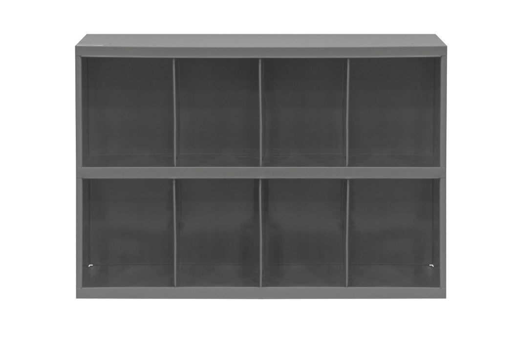 396-95 12" Deep, 8 Opening Bin, Gray