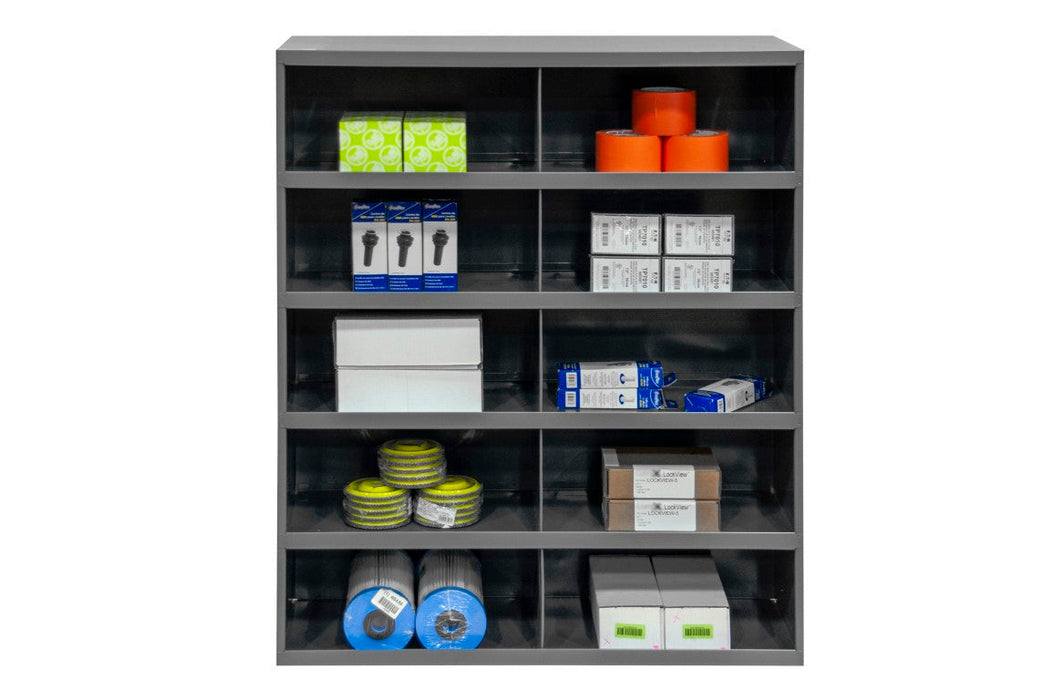 397-95 12" Deep, 10 Opening Bin, Gray