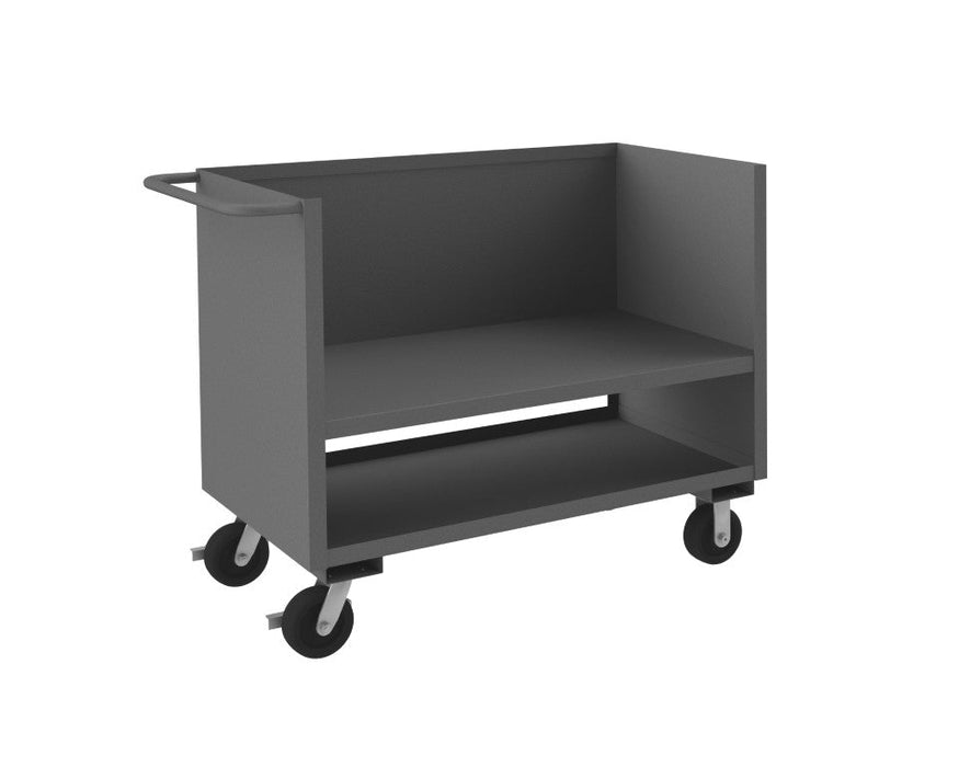 3SLT-2448-2K-95 3 Sided Solid Truck, 2 Shelves