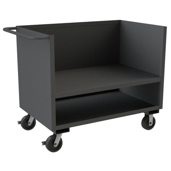 3SLT-3048-2K-95 3 Sided Solid Truck, 2 Shelves