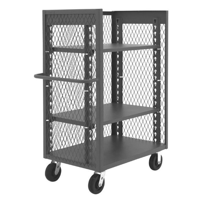 3ST-EX2436-2AS-95 3 Sided Truck, 2 Adjustable Shelves