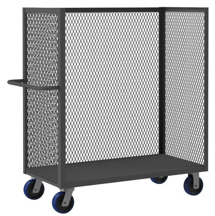 3ST-EX2448-6PU-95 3 Sided Mesh Truck, Base Shelf Only