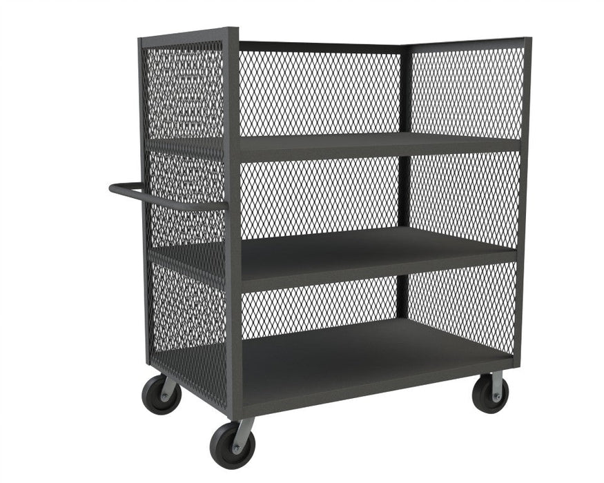 3ST-EX3048-3-95 3 Sided Mesh Truck, 3 Shelves