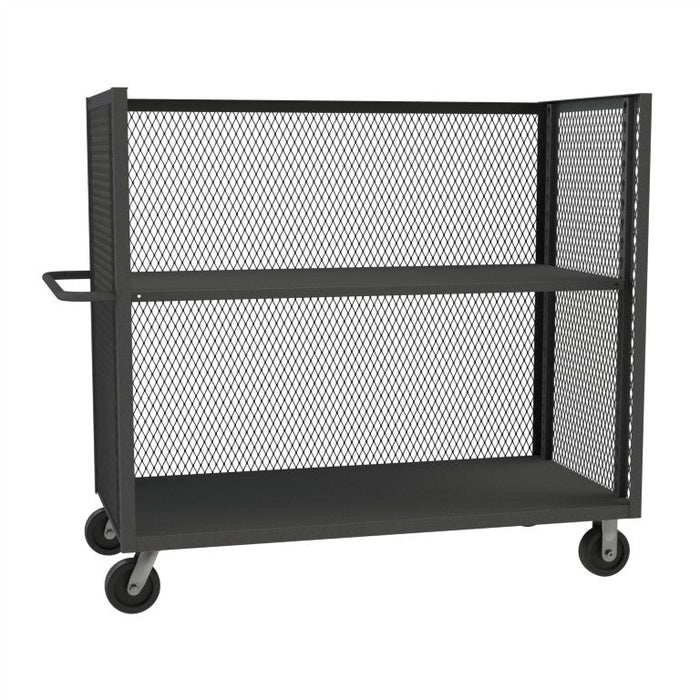 3ST-EX3060-1AS-95 3 Sided Mesh Truck, 1 Adjustable Shelf