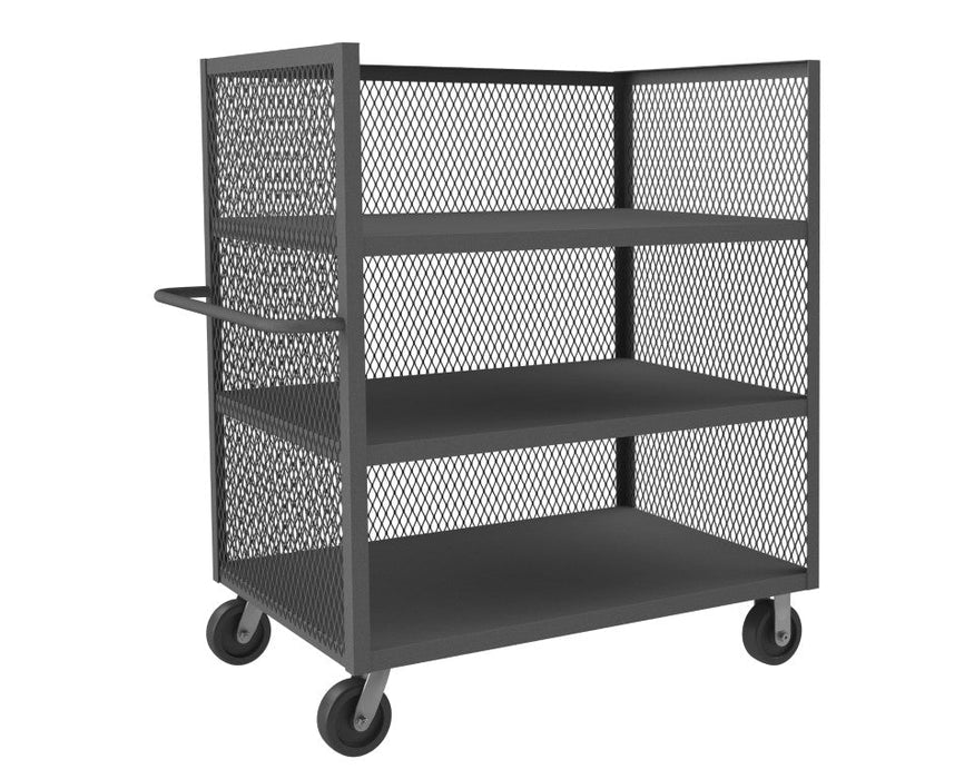 3ST-EX3648-3-95 3 Sided Mesh Truck, 3 Shelves
