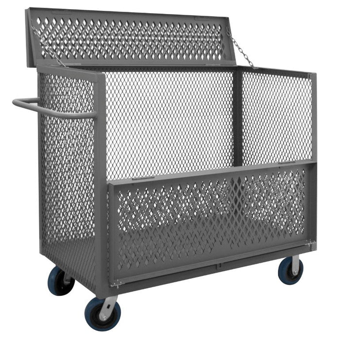 3STDGT-EX2448-6PU-95 3 Sided Mesh Truck, Drop Gate and Cover