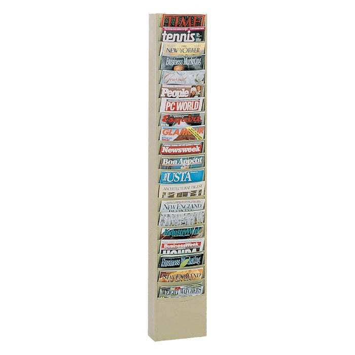 400-75 Literature Rack, 20 Pockets, Tan