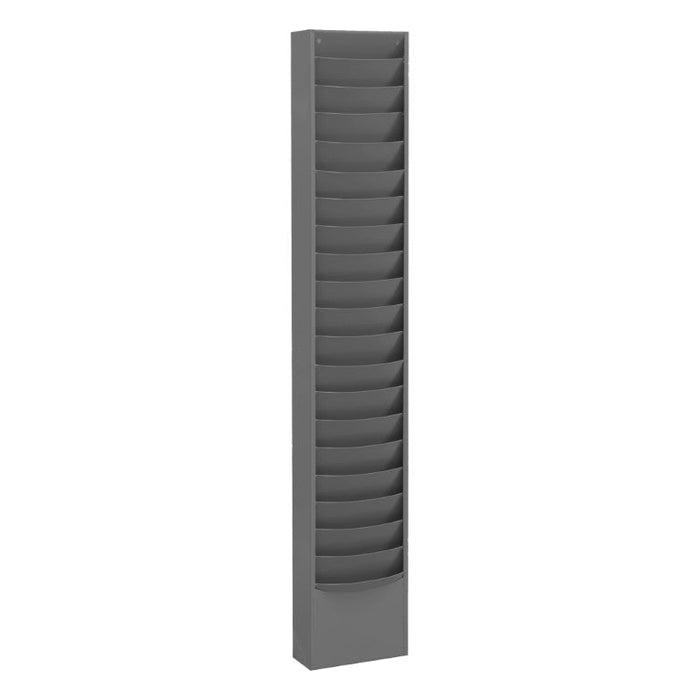 401-95 Literature Rack, 23 Pockets, Gray