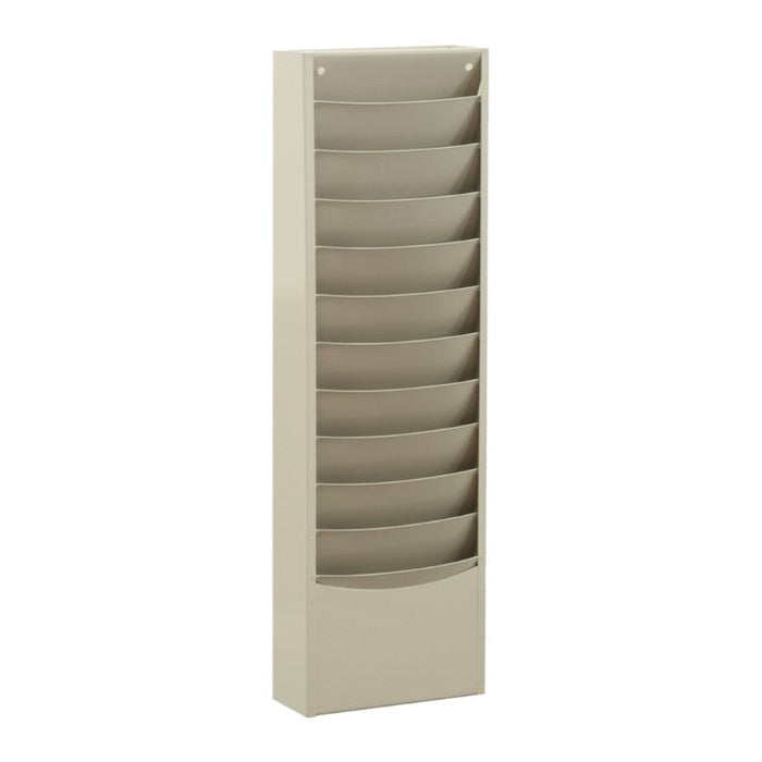 402-75 Literature Rack, 11 Pockets, Tan