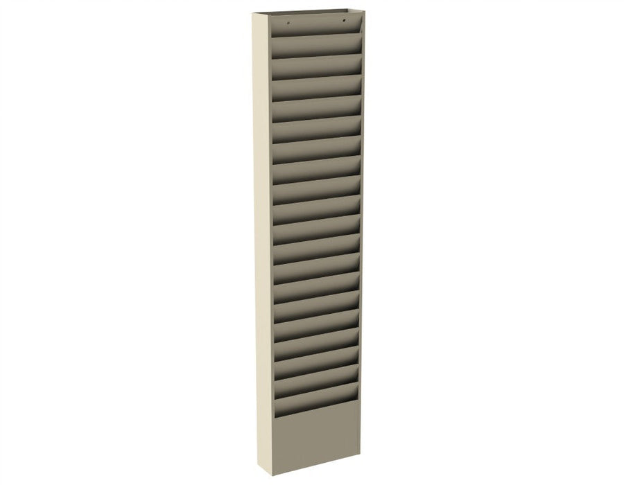 411-75 Literature Rack, 20 Large Pockets, Tan