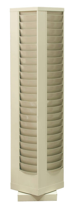 415-75 Rotary Lit Rack, 92 Pockets, Tan