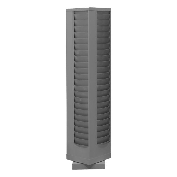 415-95 Rotary Lit Rack, 92 Pockets, Gray