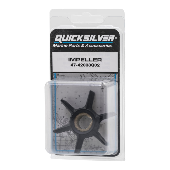 Quicksilver 42038Q02 Water Pump Impeller for Select Mercury and Mariner 2-Cycle Outboards