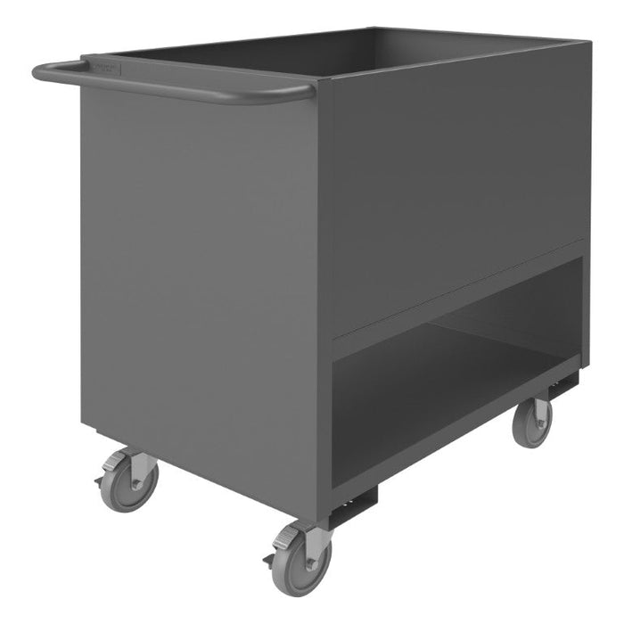 4SLT-2436-1.2K-95 4 Sided Solid Low Deck Truck, 2 Shelves