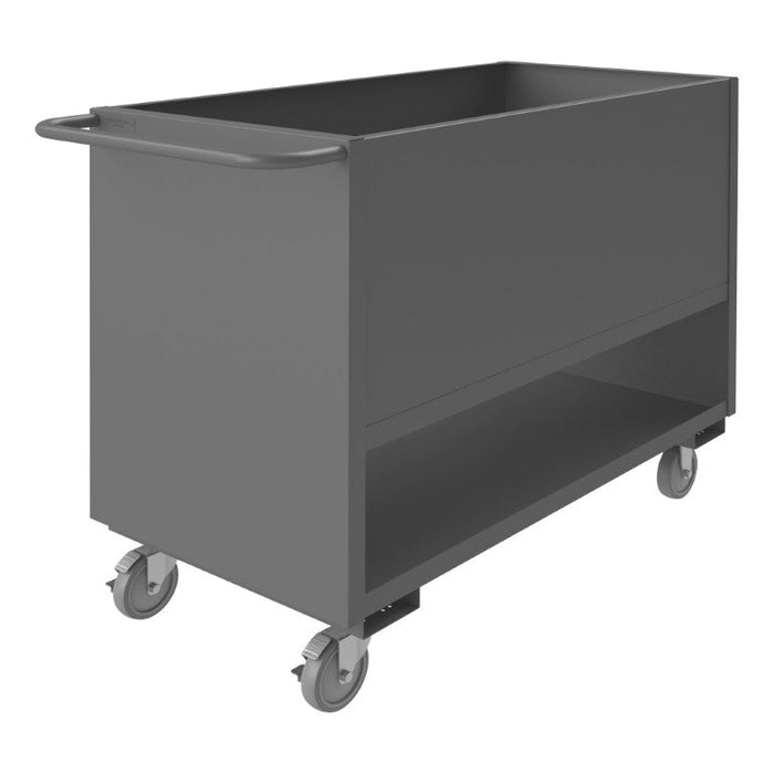 4SLT-2448-1.2K-95 4 Sided Solid Low Deck Truck, 2 Shelves
