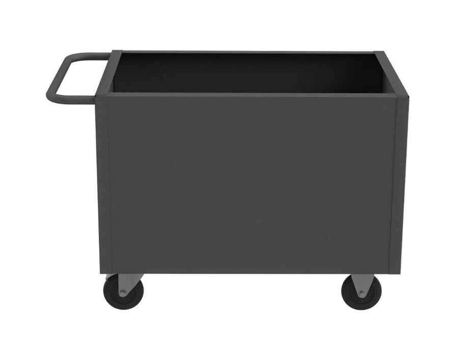 4ST-SM-1836-5PO-95 4 Sided Solid Box Truck, Tubular Handle