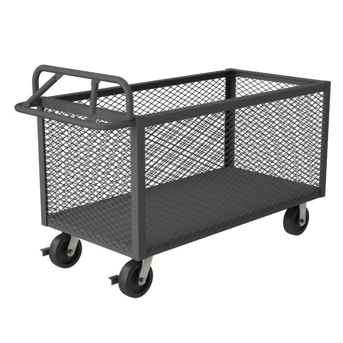 4STE-EX-2448-95 4 Sided Mesh Box Truck, Ergonomic Handle