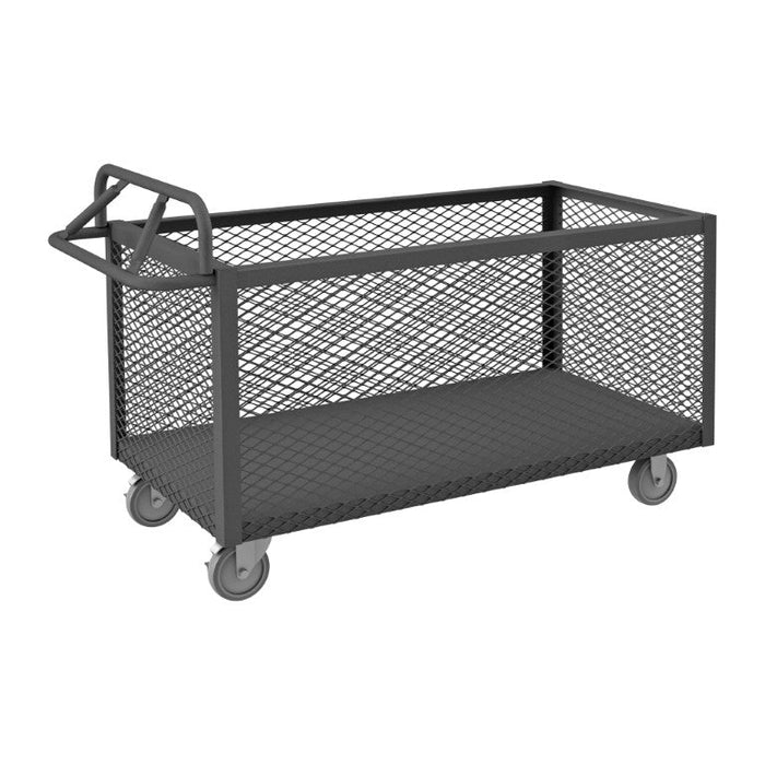 4STE-EX-3048-5PU-95 4 Sided Mesh Box Truck, Ergonomic Handle