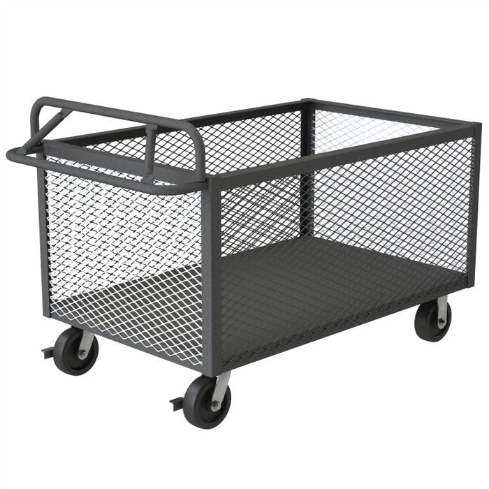 4STE-EX-3048-95 4 Sided Mesh Box Truck, Ergonomic Handle