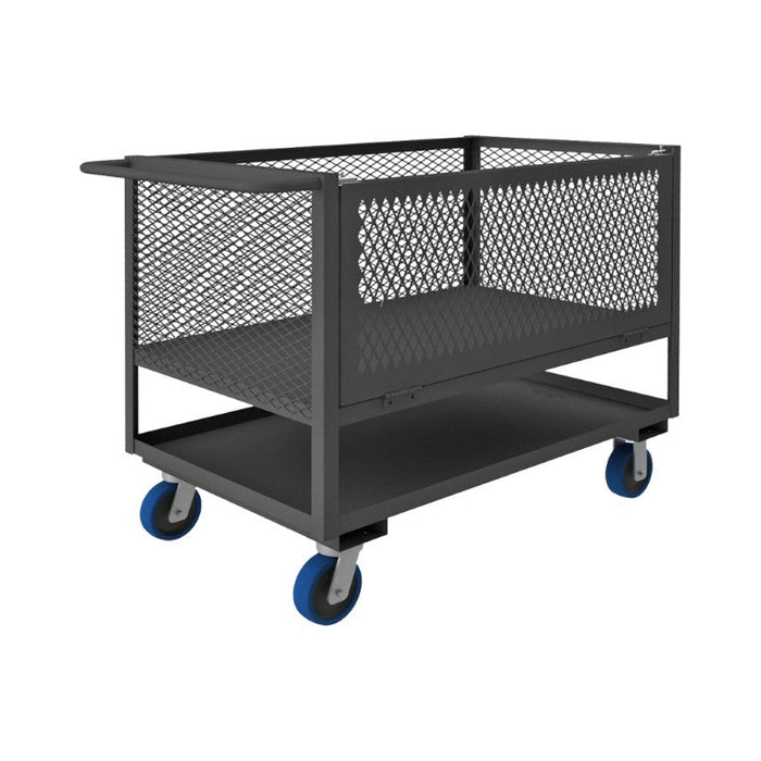 4STEDG-EX-3048-6PU-95 4 Sided Mesh Box Truck, Drop Gate