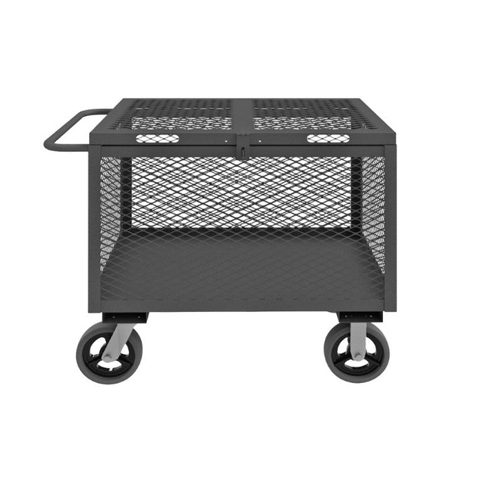 4STHC-EX-3048-6MR-95 4 Sided Mesh Box Truck, Hinged Cover