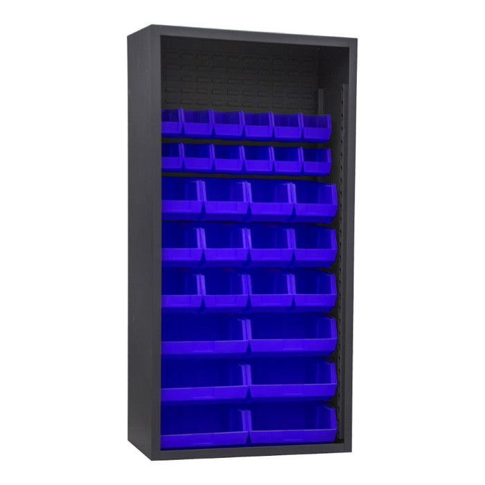 5003-30-5295 Enclosed Shelving, 30 Blue Bins