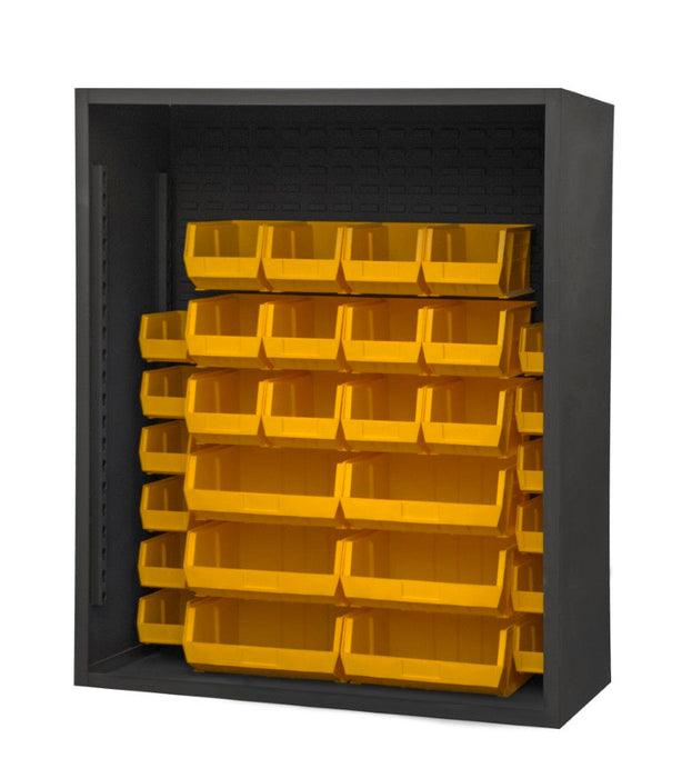 5014-30-95 Enclosed Shelving, 30 Yellow Bins