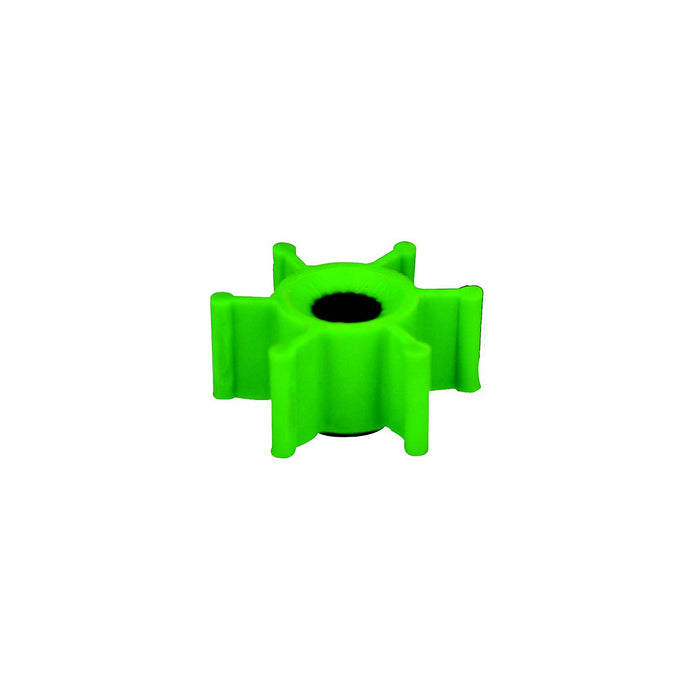 6303-0007-P Jabsco Replacement 6 Blade Green Polyurethane Impeller
