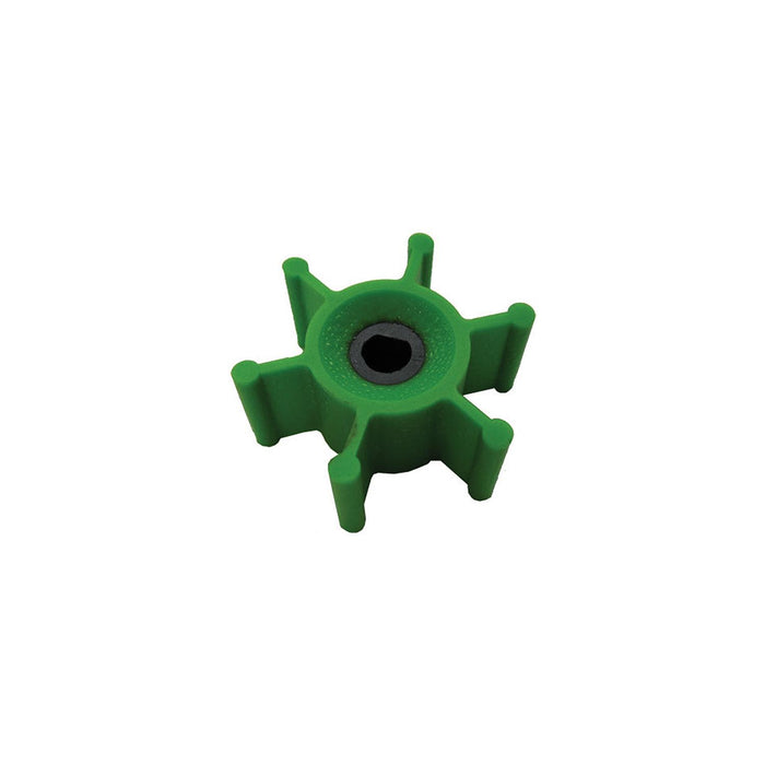 6303-0007-P Jabsco Replacement 6 Blade Green Polyurethane Impeller