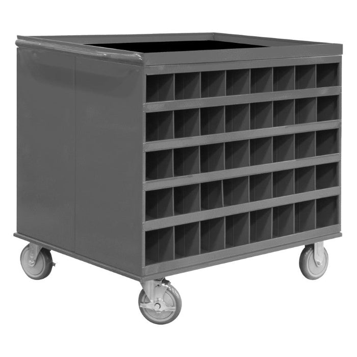 664-95 2 Sided Stock Cart, 80 Bins