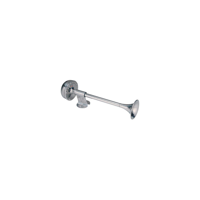 Marinco Compact Single Trumpet Electric Horn 12V Stainless Steel - Marine-grade replacement part for boats and horns