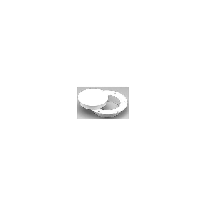 Marinco Snap-In Deck Plate, White - Marine-grade replacement part for boats and horns