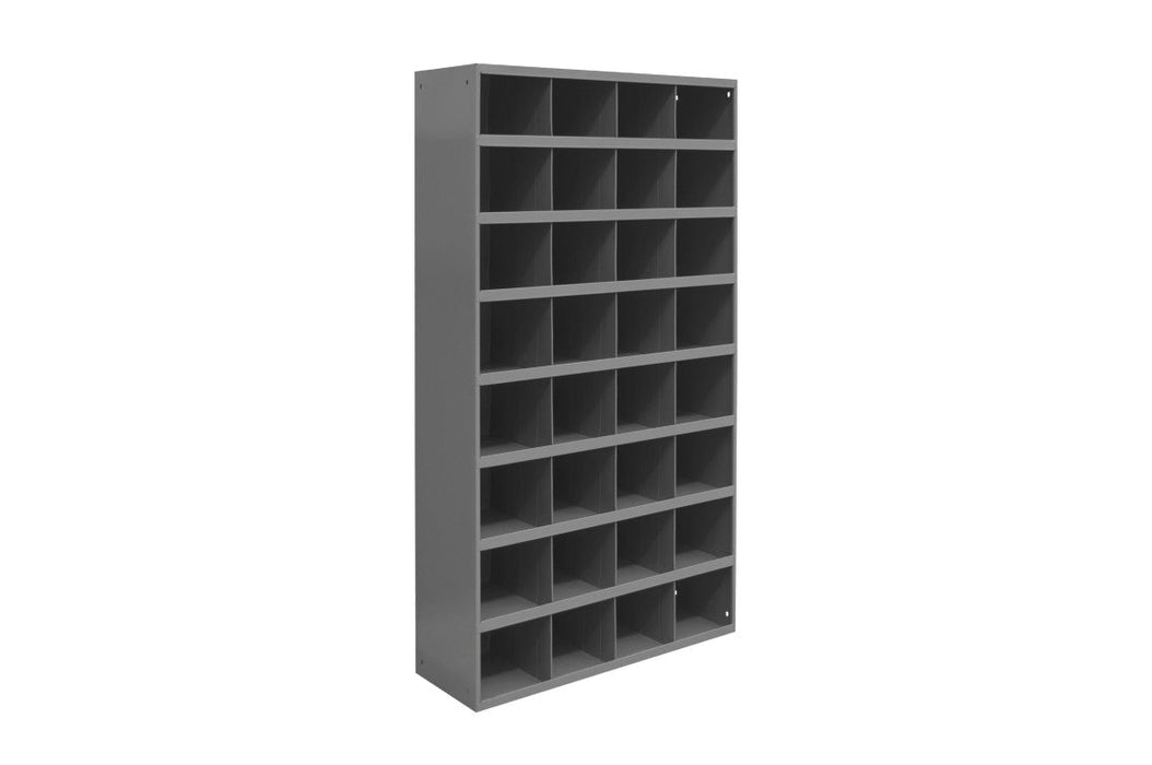 725-95 12" Deep, Tall 32 Opening Bin, Gray