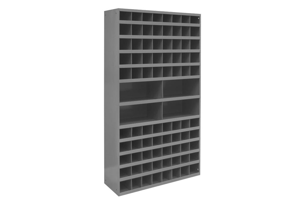 735-95 12" Deep, Tall 84 Opening Bin, Gray