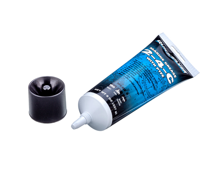 Quicksilver 802859Q1 2-4-C Marine Grease with Teflon, Multi-Purpose Marine Lubricant, 8 oz Tube