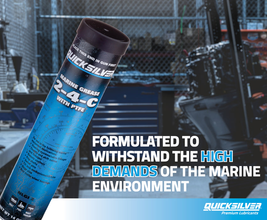 Quicksilver 74057Q5 2-4-C Marine Grease/Lubricant Gun with 3 oz Cartridge