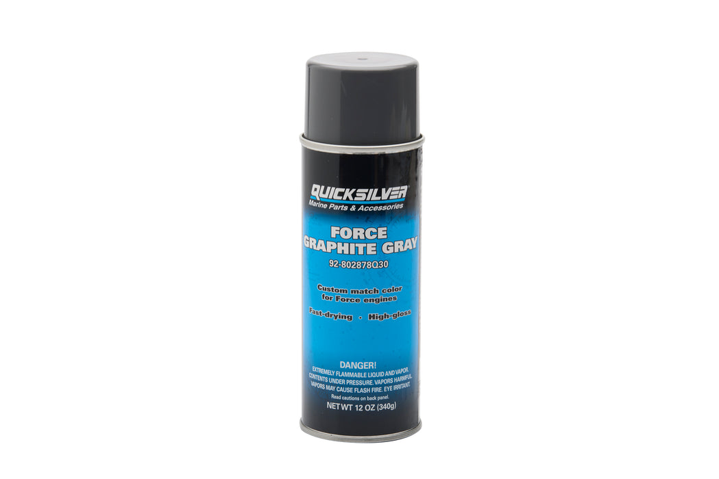 Quicksilver 802878Q30 Gloss Enamel Spray Paint in Graphite, 12oz