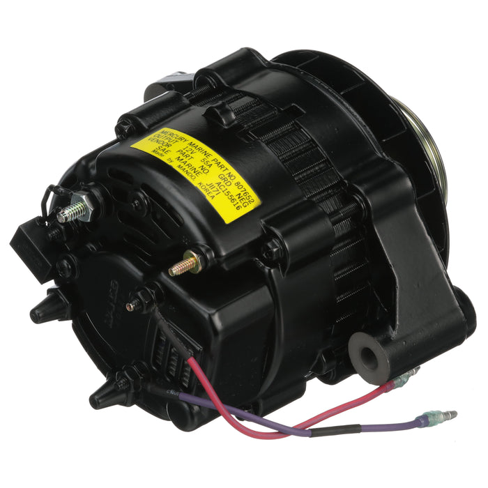 Quicksilver 807652T 55 Amp Alternator, Mando, Serpentine Belt for V6 and V8 MerCruiser Sterndrives or Inboard Engines Made by GM, 1996-1999
